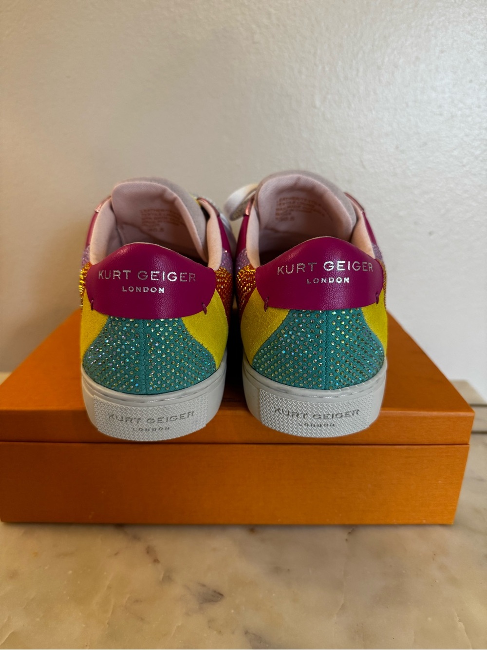 Kurt Geiger Rainbow Bling Lane Sneakers - EUC - Picture 6 of 13